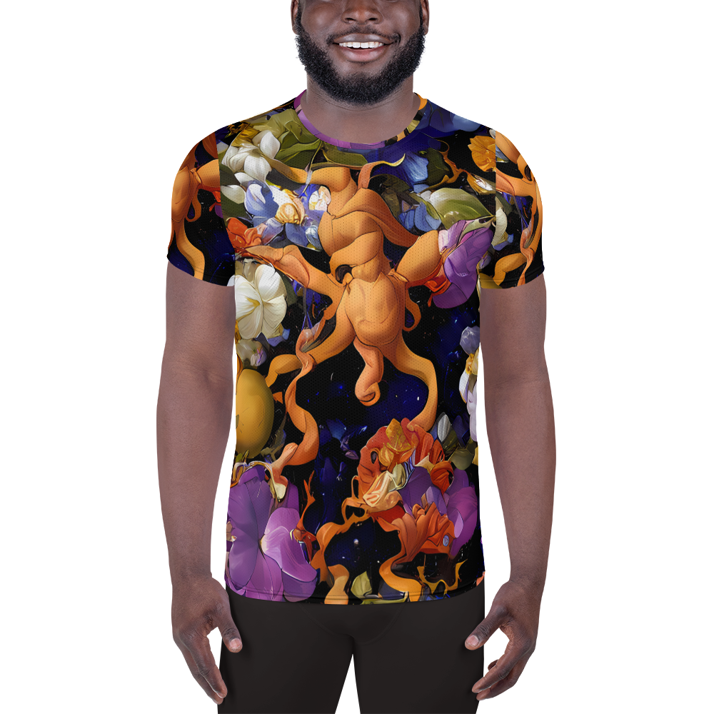 Men's Athletic T-Shirt - Blooming Cosmos