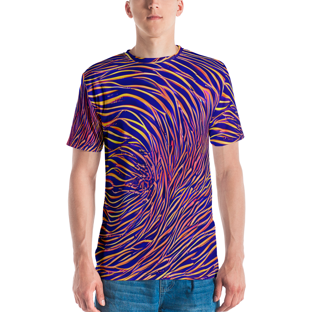 Men's Crew Neck T-Shirt - Vortex Strands