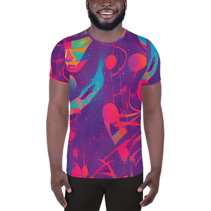 Men's Athletic T-Shirt - Spheric Rhapsody