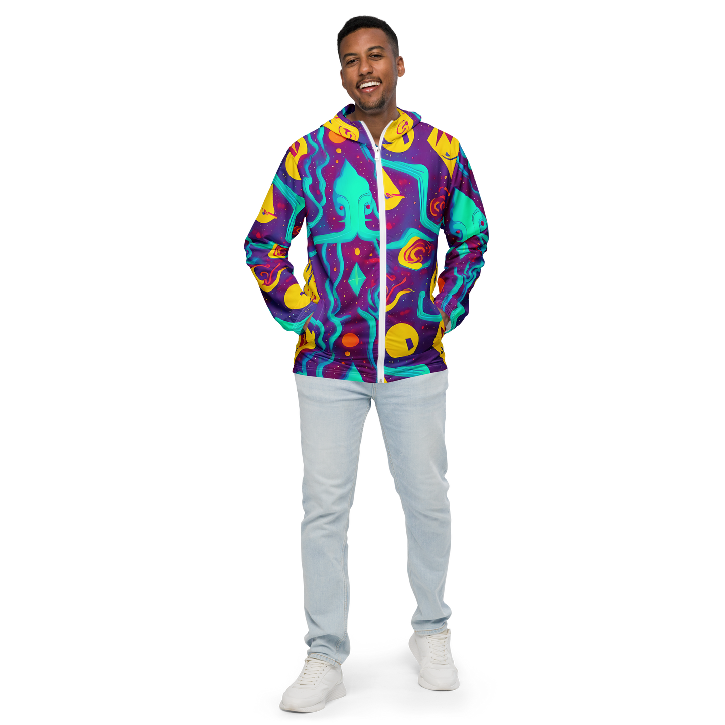 Men's Windbreaker - Cosmic Current