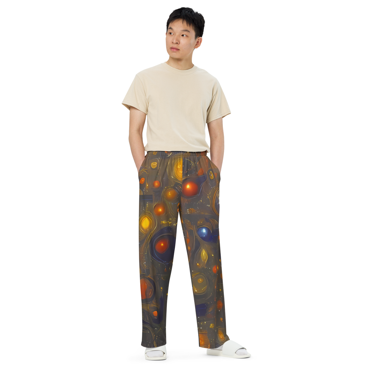 Wide-Leg Pants - Chromal Flux