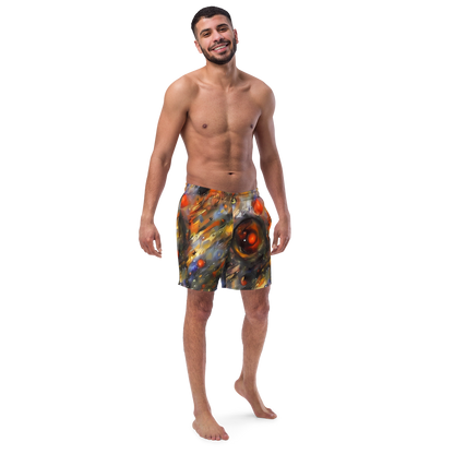 Swim Trunks - Brushstroke Blaze