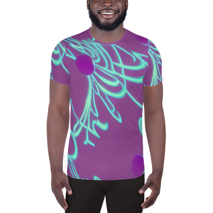 Men's Athletic T-Shirt - Neon Drift