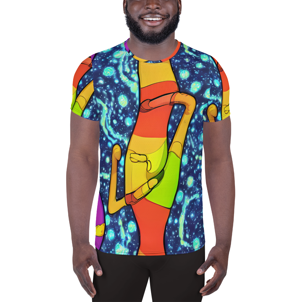 Men's Athletic T-Shirt - Cosmic Siblings