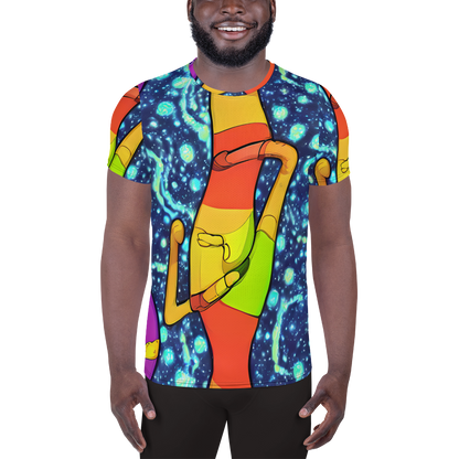 Men's Athletic T-Shirt - Cosmic Siblings