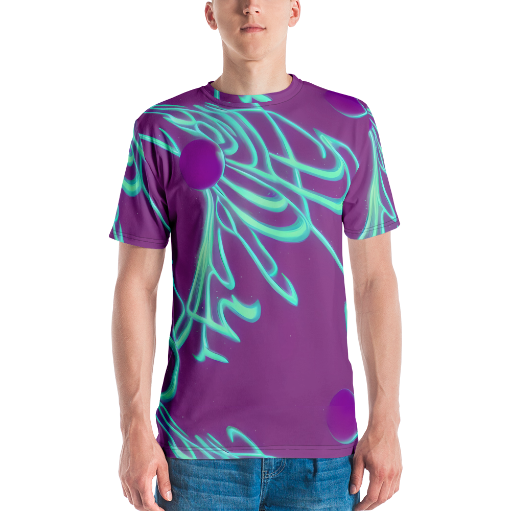 Men's Crew Neck T-Shirt - Neon Drift