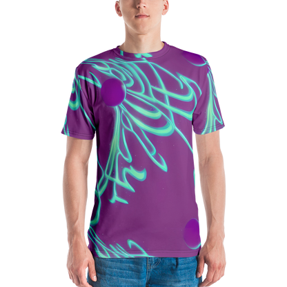 Men's Crew Neck T-Shirt - Neon Drift