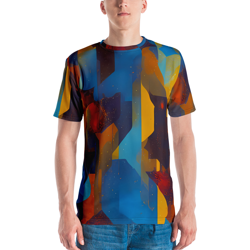 Men's Crew Neck T-Shirt - Cubist Dusk