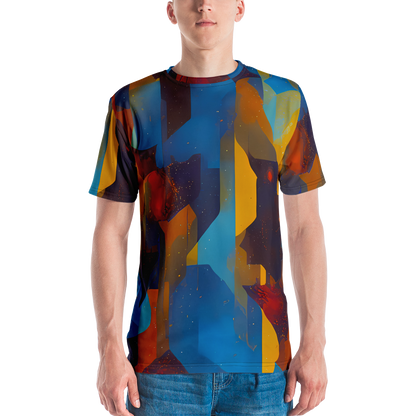 Men's Crew Neck T-Shirt - Cubist Dusk