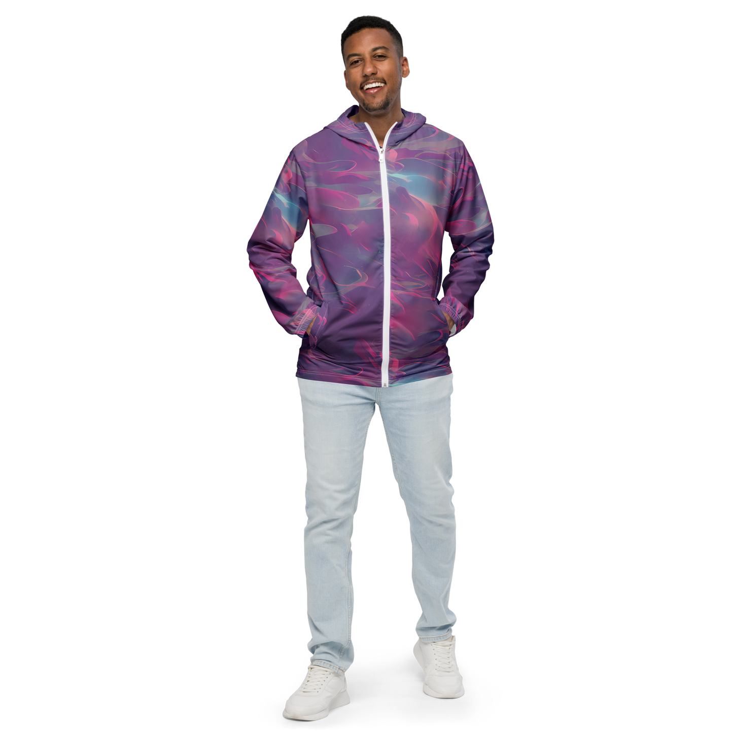 Men's Windbreaker - Dreamscape Swirl