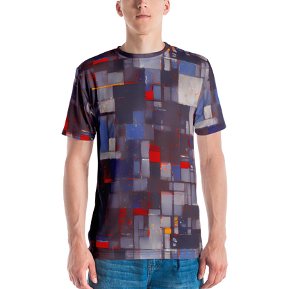 Men's Crew Neck T-Shirt - Cubist Rhythm