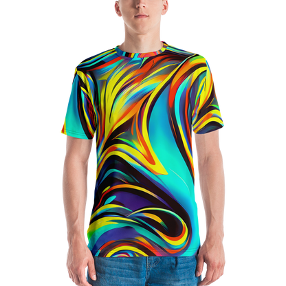 Men's Crew Neck T-Shirt - Cyber Surge