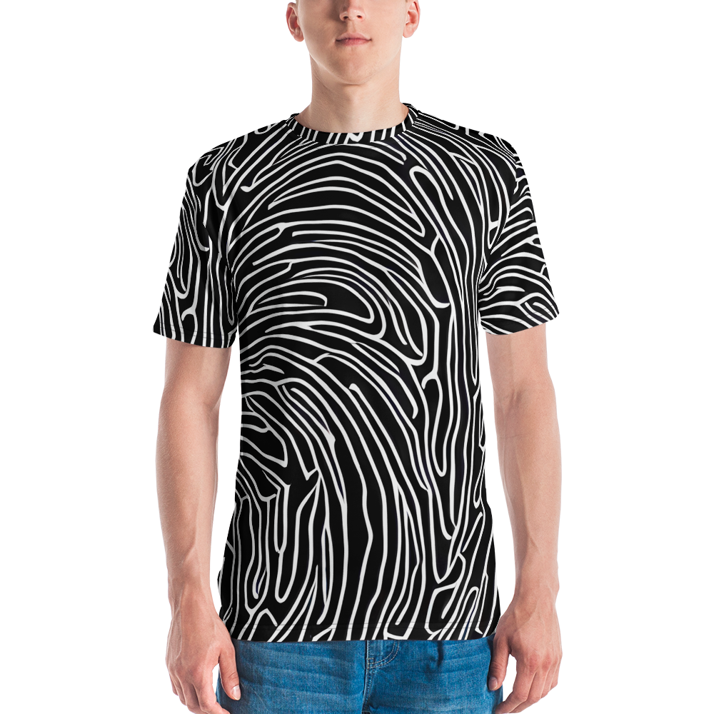 Men's Crew Neck T-Shirt - Acconci Waves