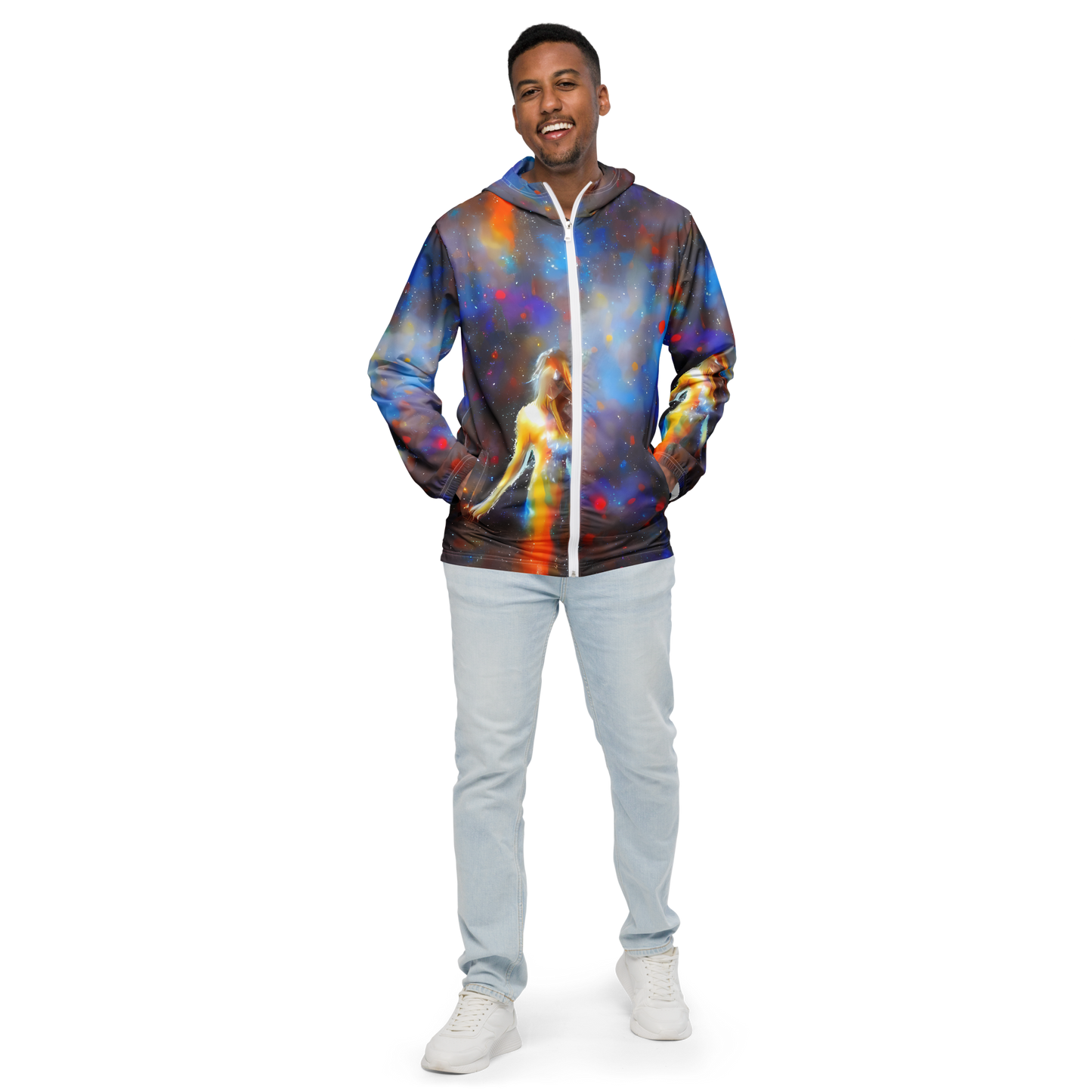 Men's Windbreaker - Impressionist Drift