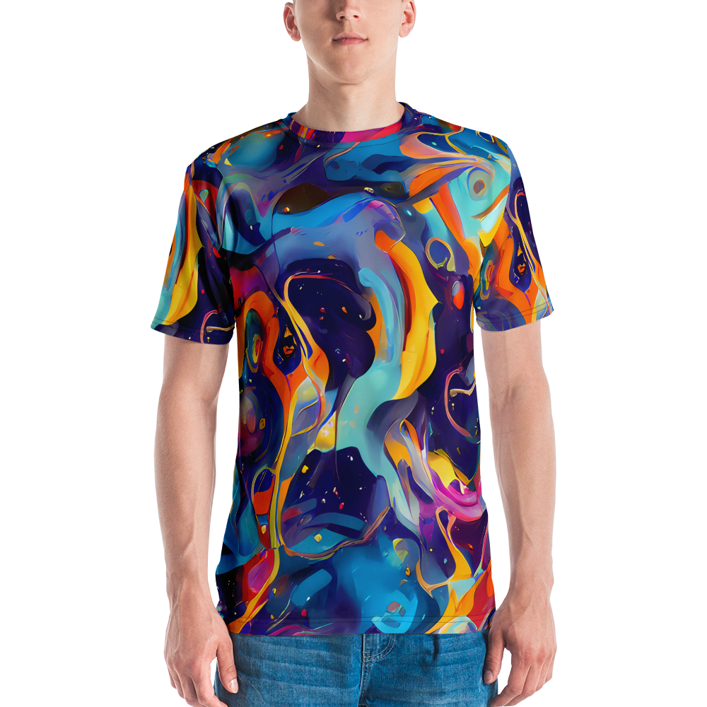 Men's Crew Neck T-Shirt - Whimsical Fusion