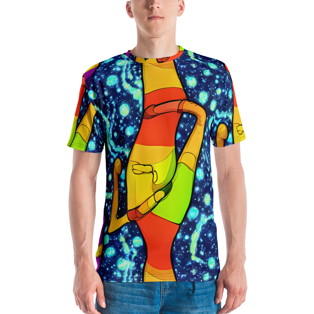 Men's Crew Neck T-Shirt - Cosmic Siblings