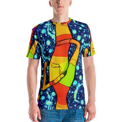 Men's Crew Neck T-Shirt - Cosmic Siblings