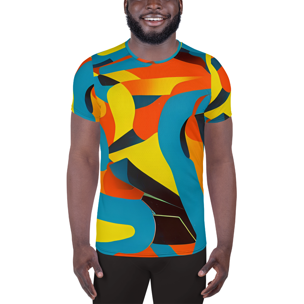 Men's Athletic T-Shirt - Fragmented Rhapsody