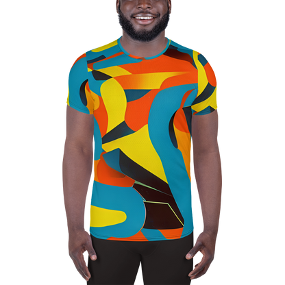 Men's Athletic T-Shirt - Fragmented Rhapsody