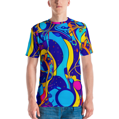 Men's Crew Neck T-Shirt - Spectral Tangle