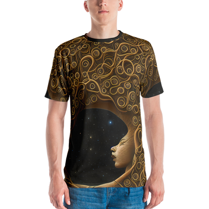 Men's Crew Neck T-Shirt - Ethereal Coils