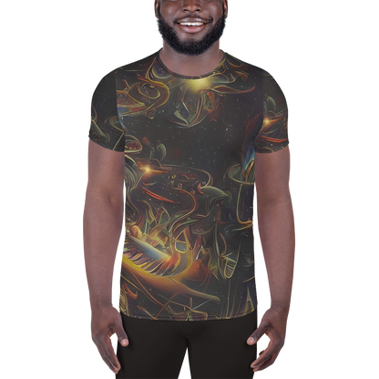 Men's Athletic T-Shirt - Galactic Swirl