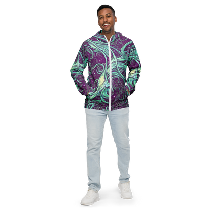 Men's Windbreaker - Temple Swirls