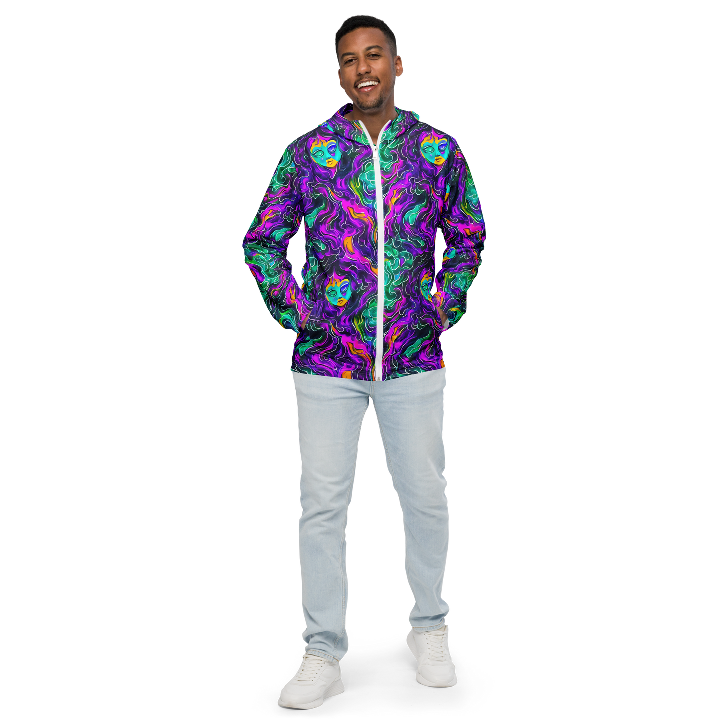 Men's Windbreaker - Vortex Dream