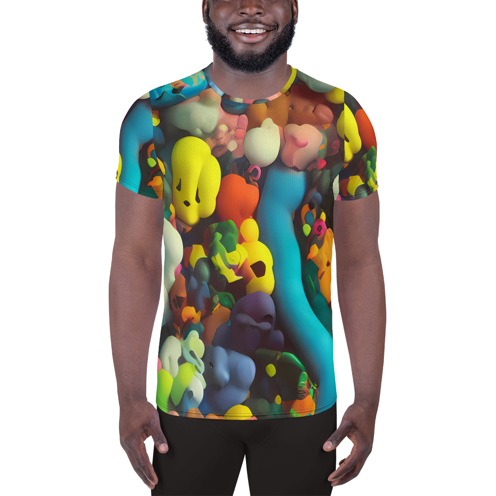 Men's Athletic T-Shirt - Bubble Pop Art