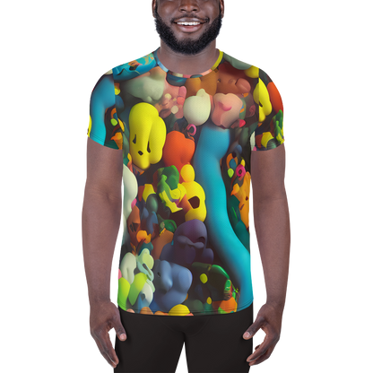 Men's Athletic T-Shirt - Bubble Pop Art