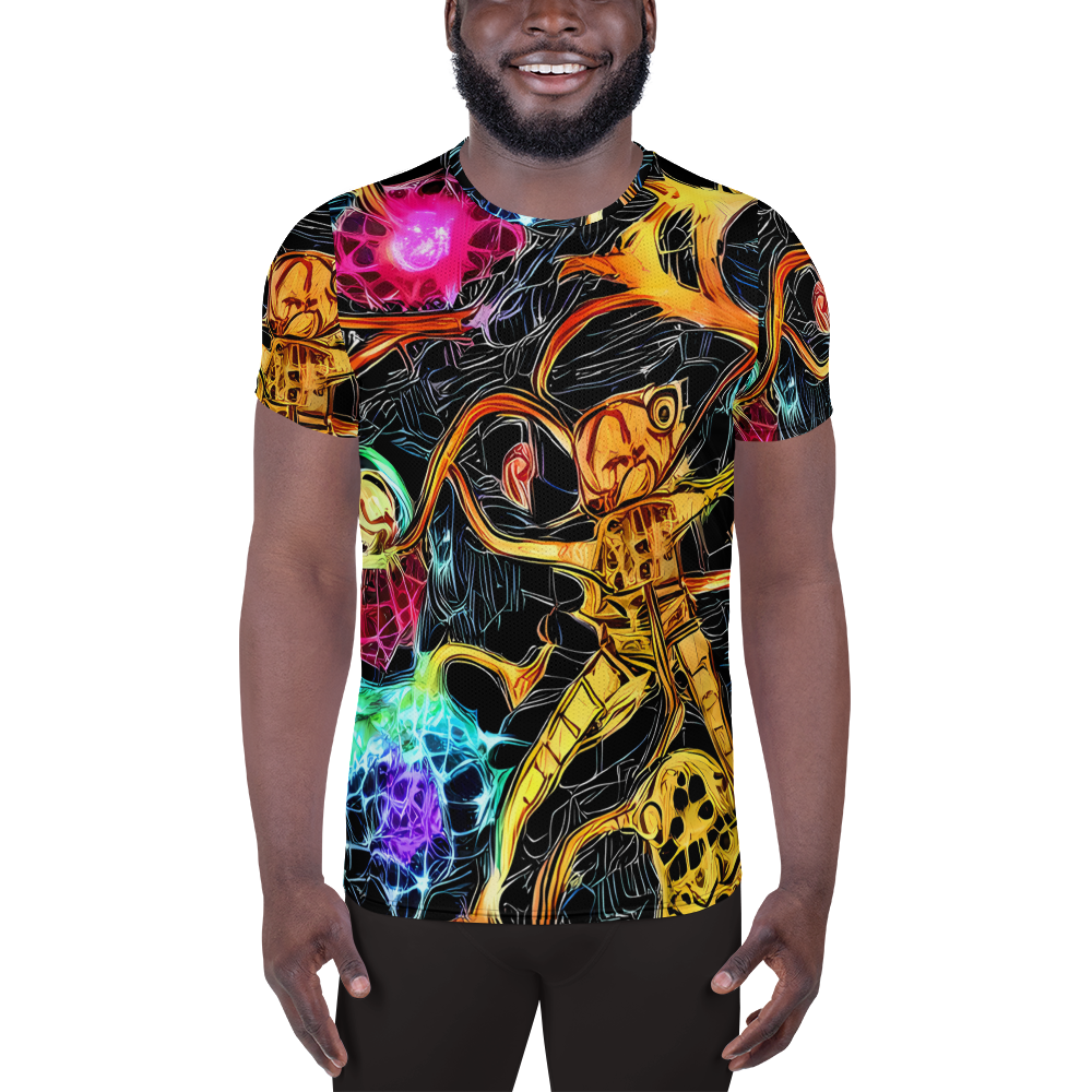 Men's Athletic T-Shirt - Psychedelic Pulsar