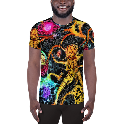 Men's Athletic T-Shirt - Psychedelic Pulsar