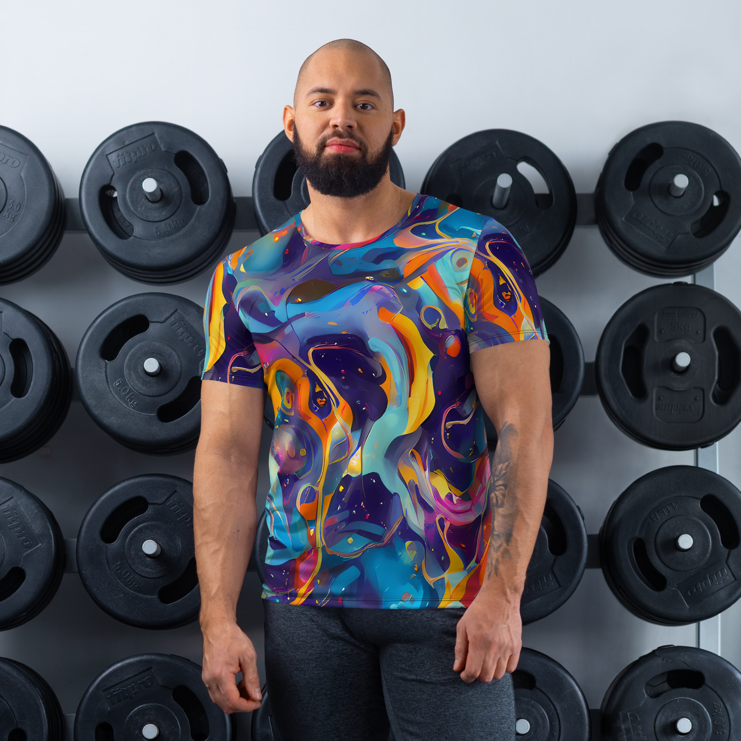 Men's Athletic T-Shirt - Whimsical Fusion