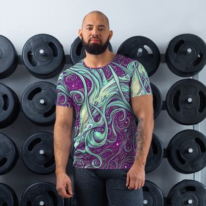 Men's Athletic T-Shirt - Temple Swirls