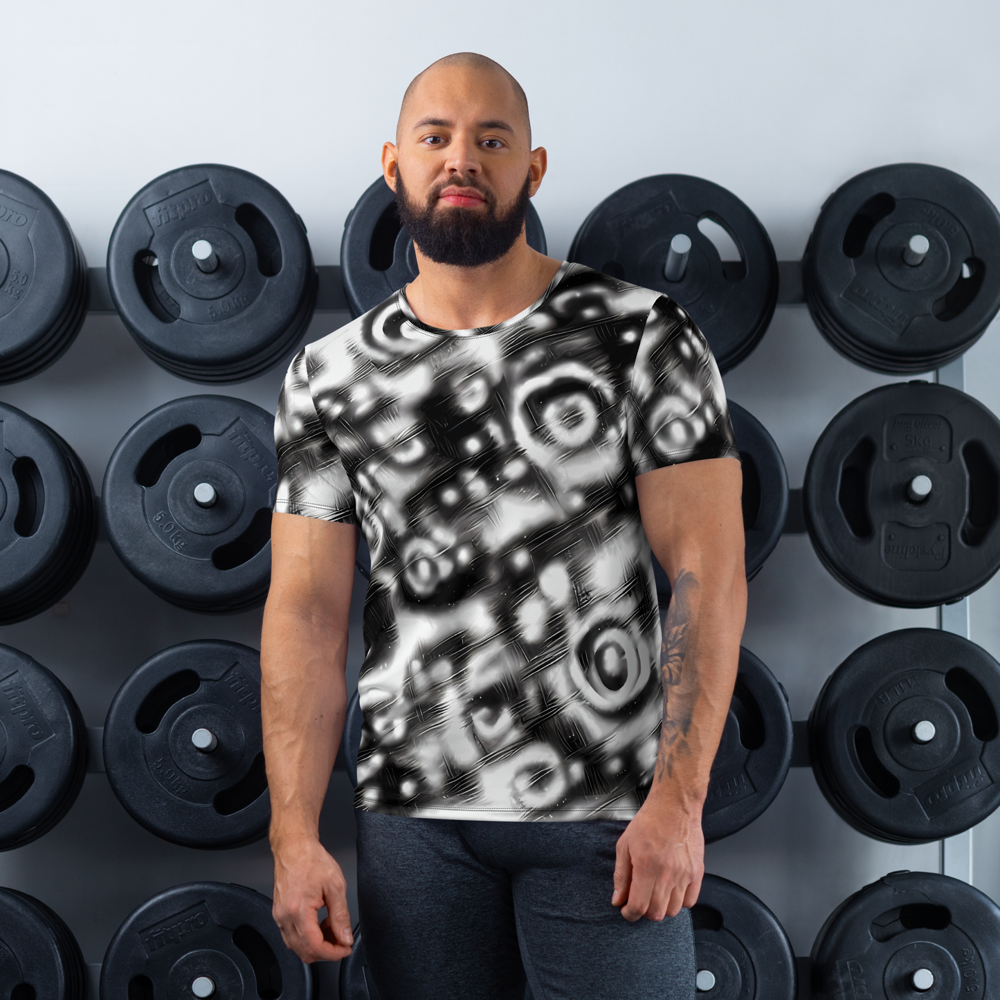 Men's Athletic T-Shirt - Bernhard Swirl