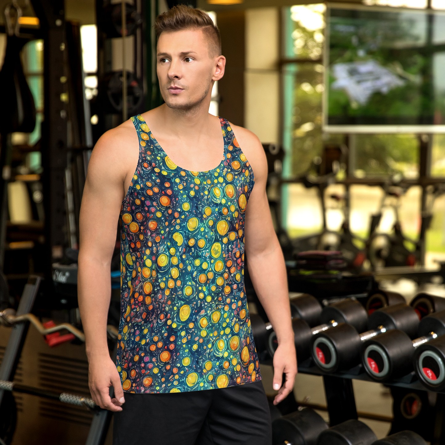 Men's Tank Top - Starry Orbits