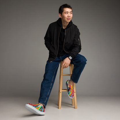 Men's Slip-On Canvas Shoes - Kaleidovisions