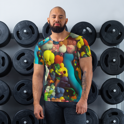 Men's Athletic T-Shirt - Bubble Pop Art