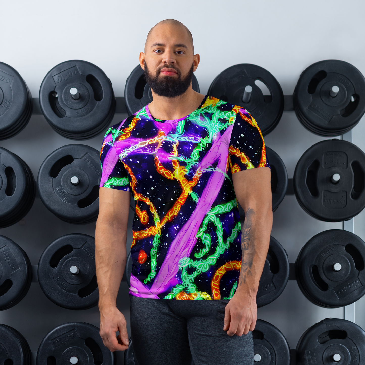 Men's Athletic T-Shirt - Enckell's Nebula