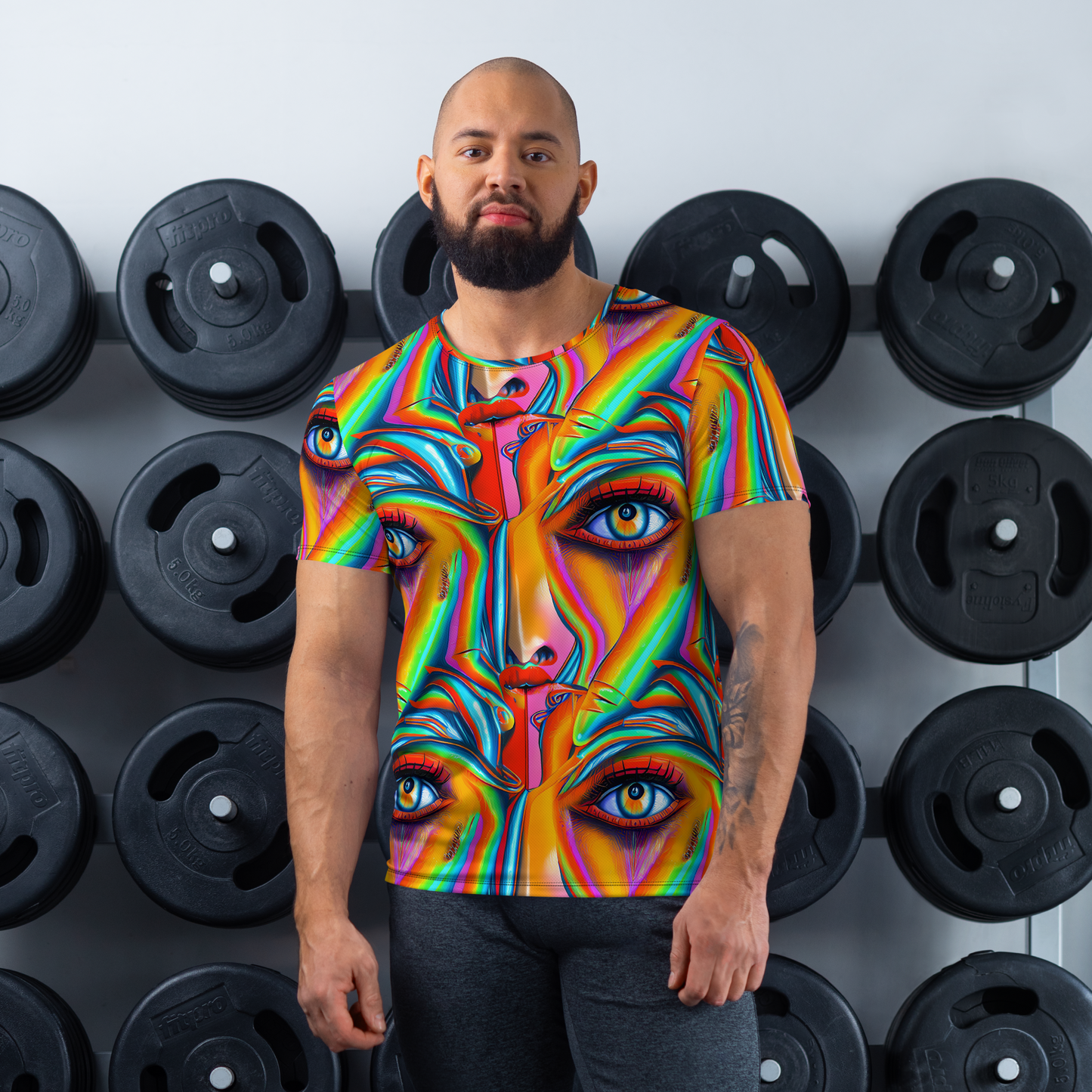 Men's Athletic T-Shirt - Kaleidovisions