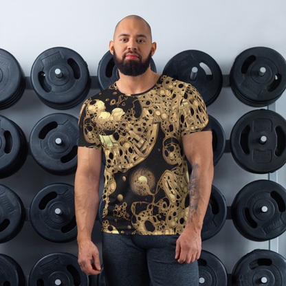 Men's Athletic T-Shirt - Baroque Orbit