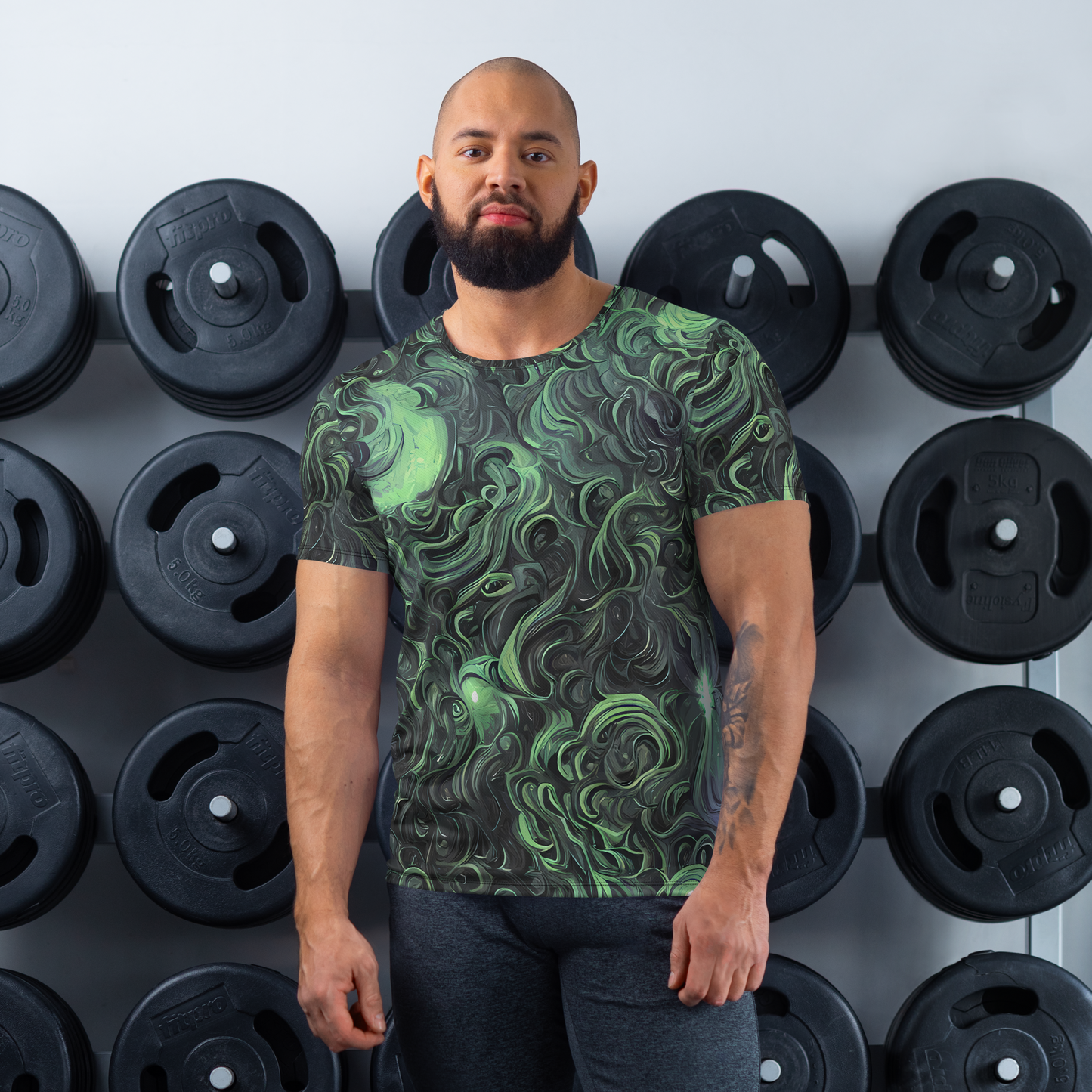 Men's Athletic T-Shirt - Savrasov Swirls