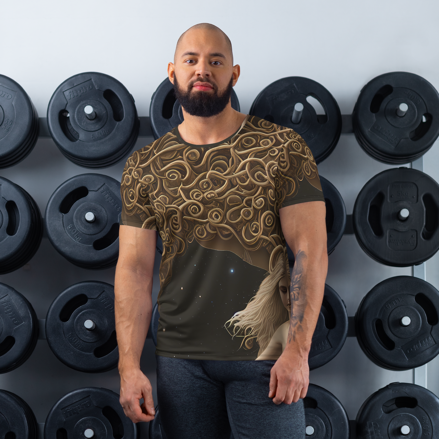 Men's Athletic T-Shirt - Ether Whorls