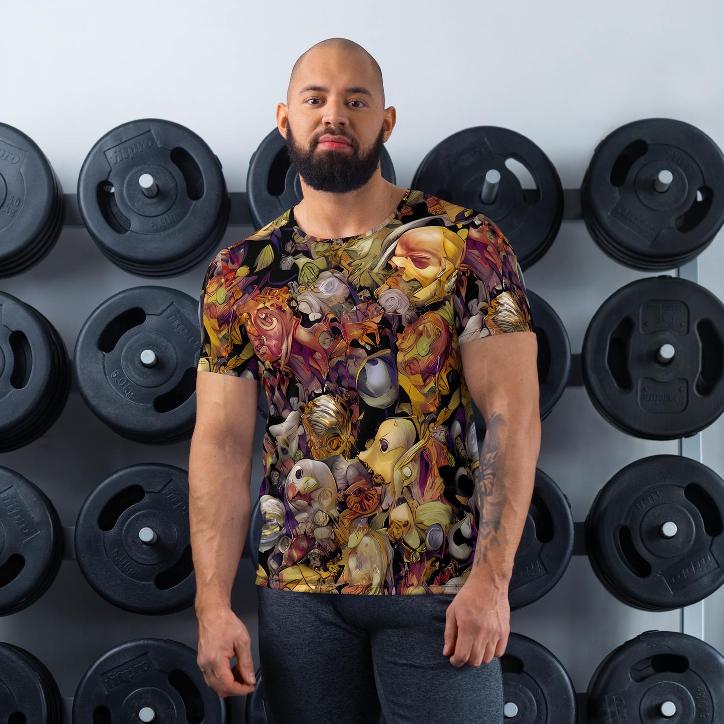 Men's Athletic T-Shirt - Arcimboldo Abundance