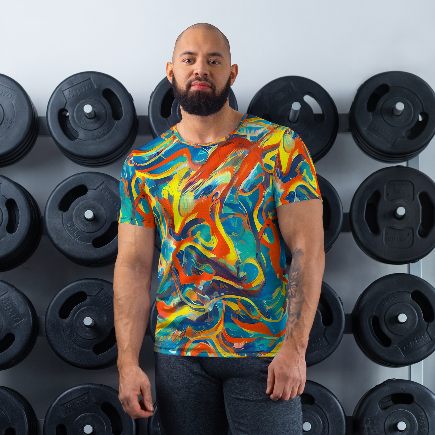 Men's Athletic T-Shirt - Chromatic Fusion