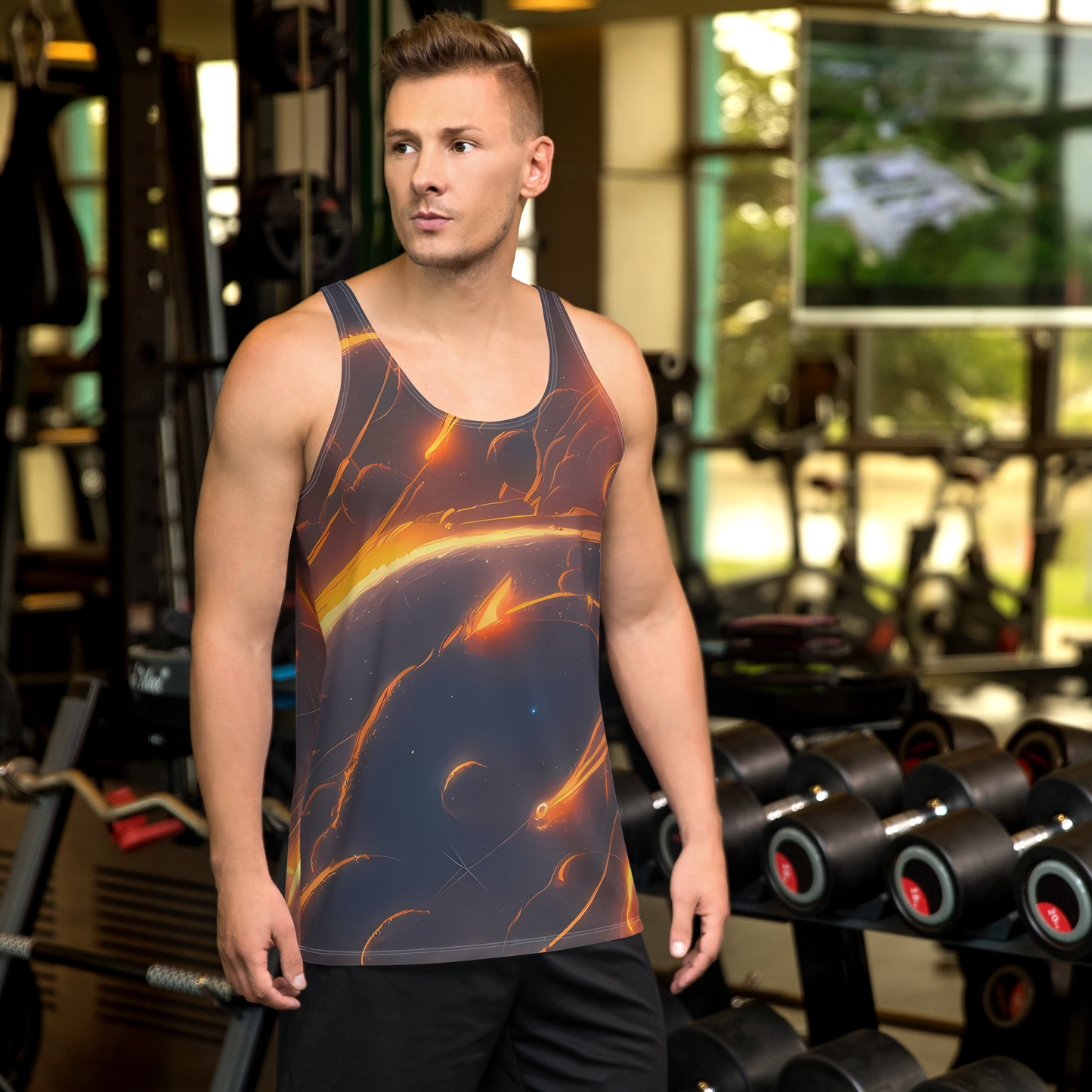 Men's Tank Top - Inferno Spirals