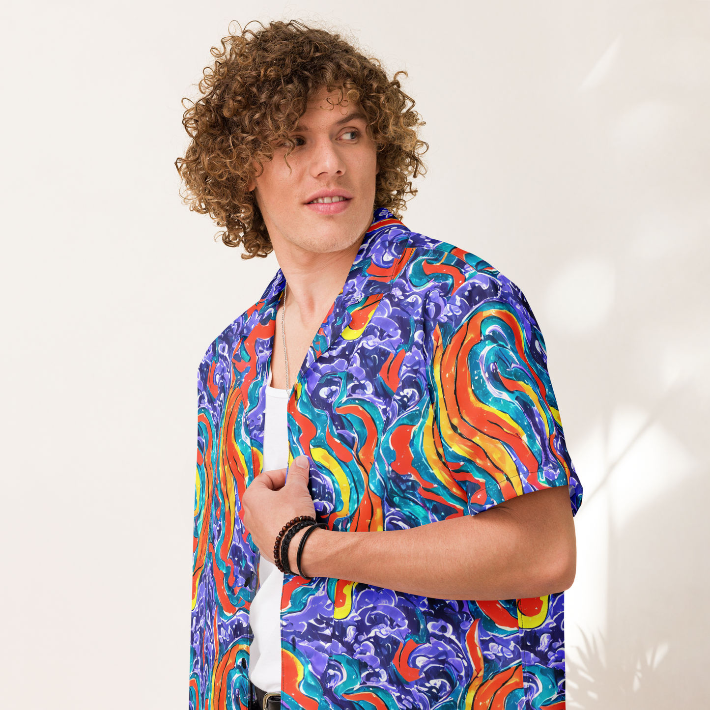 Button Shirt - Galactic Waves