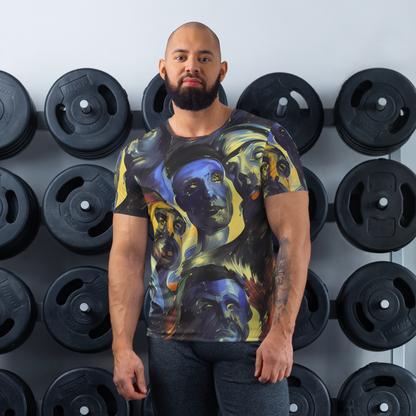 Men's Athletic T-Shirt - Cosmic Visages