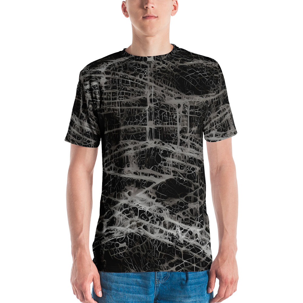 Men's Crew Neck T-Shirt - Monochrome Mesh