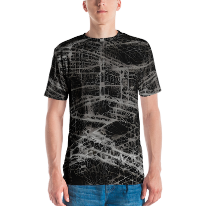 Men's Crew Neck T-Shirt - Monochrome Mesh